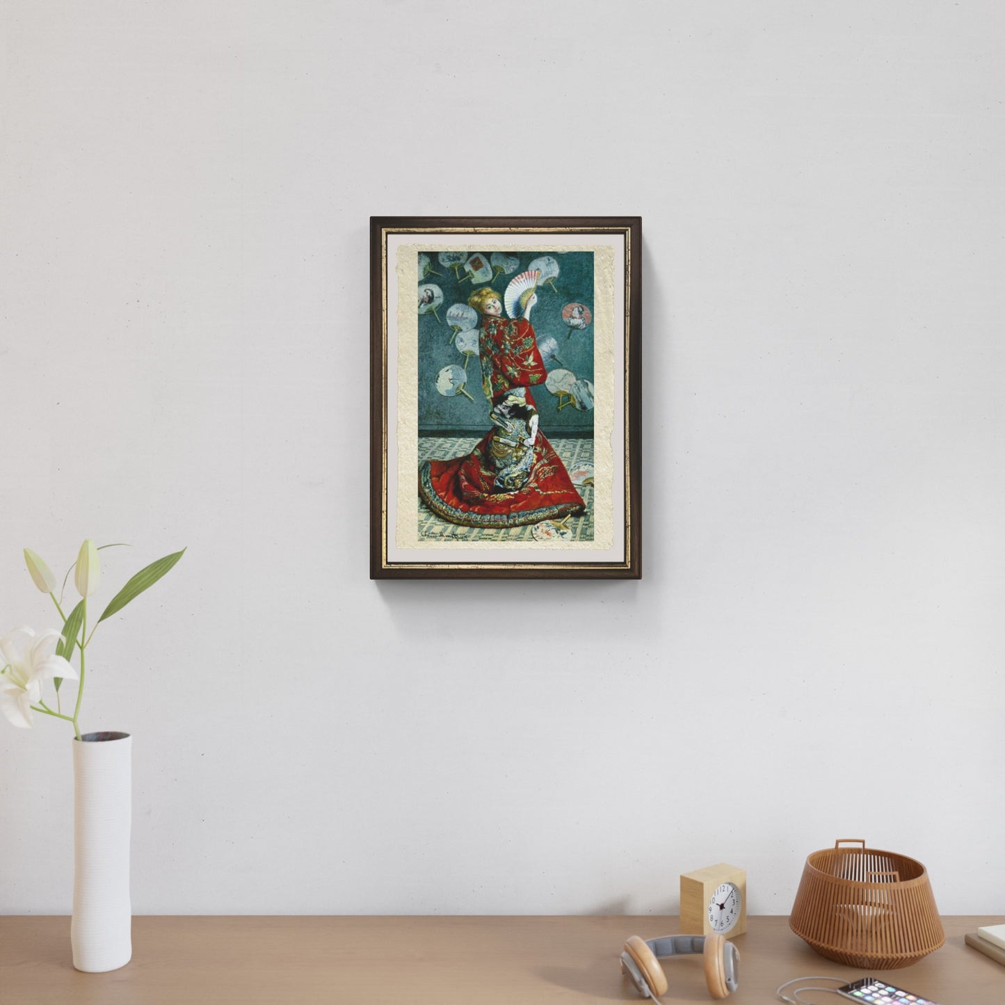 La giapponese di Claude Monet su pregiata carta Amalfi