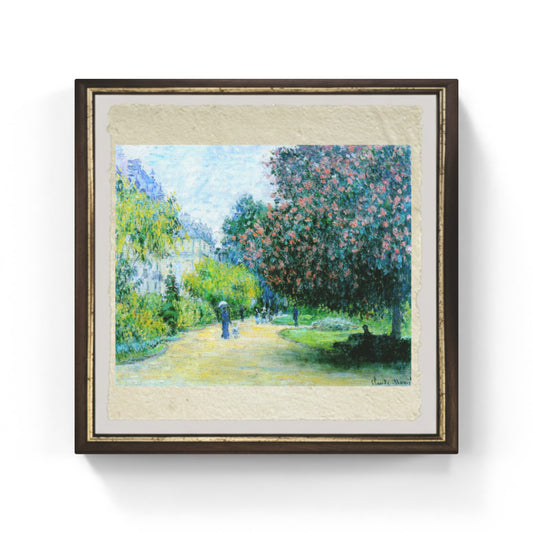 Il parco Monceau di Claude Monet su pregiata carta Amalfi