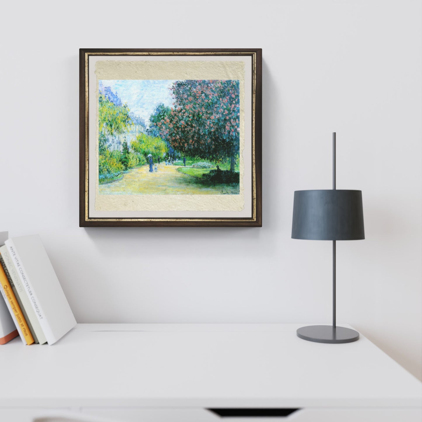 Il parco Monceau di Claude Monet su pregiata carta Amalfi