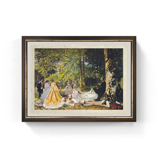 Colazione sull'erba di Claude Monet su pregiata carta Amalfi
