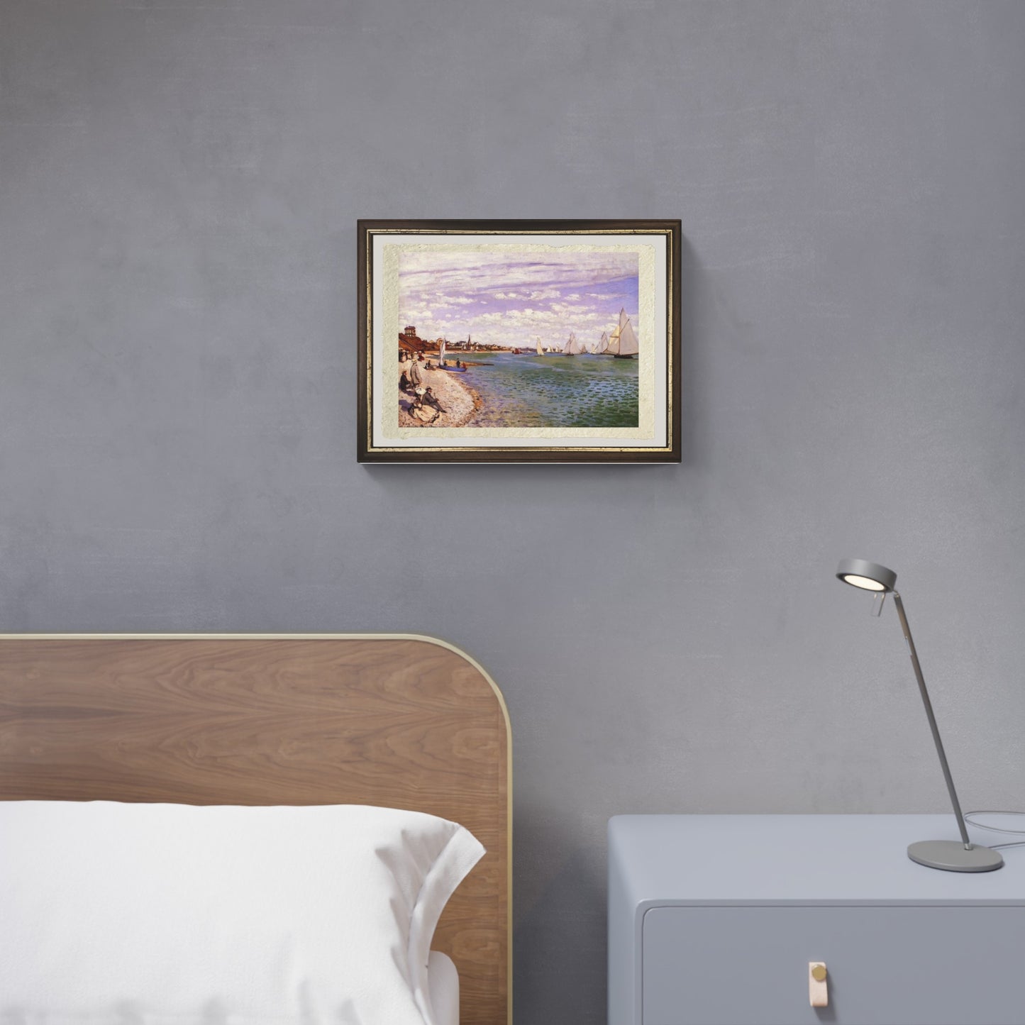 Regate a Saint Adresse di Claude Monet su pregiata carta Amalfi