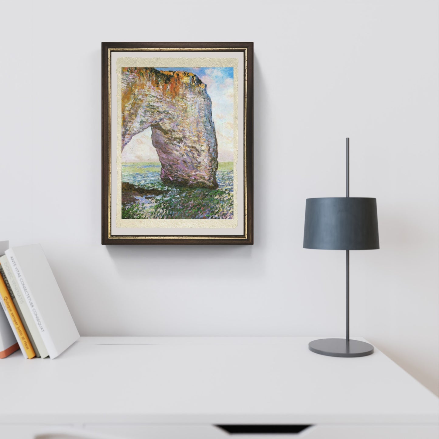 La Manneporte di Claude Monet su pregiata carta Amalfi