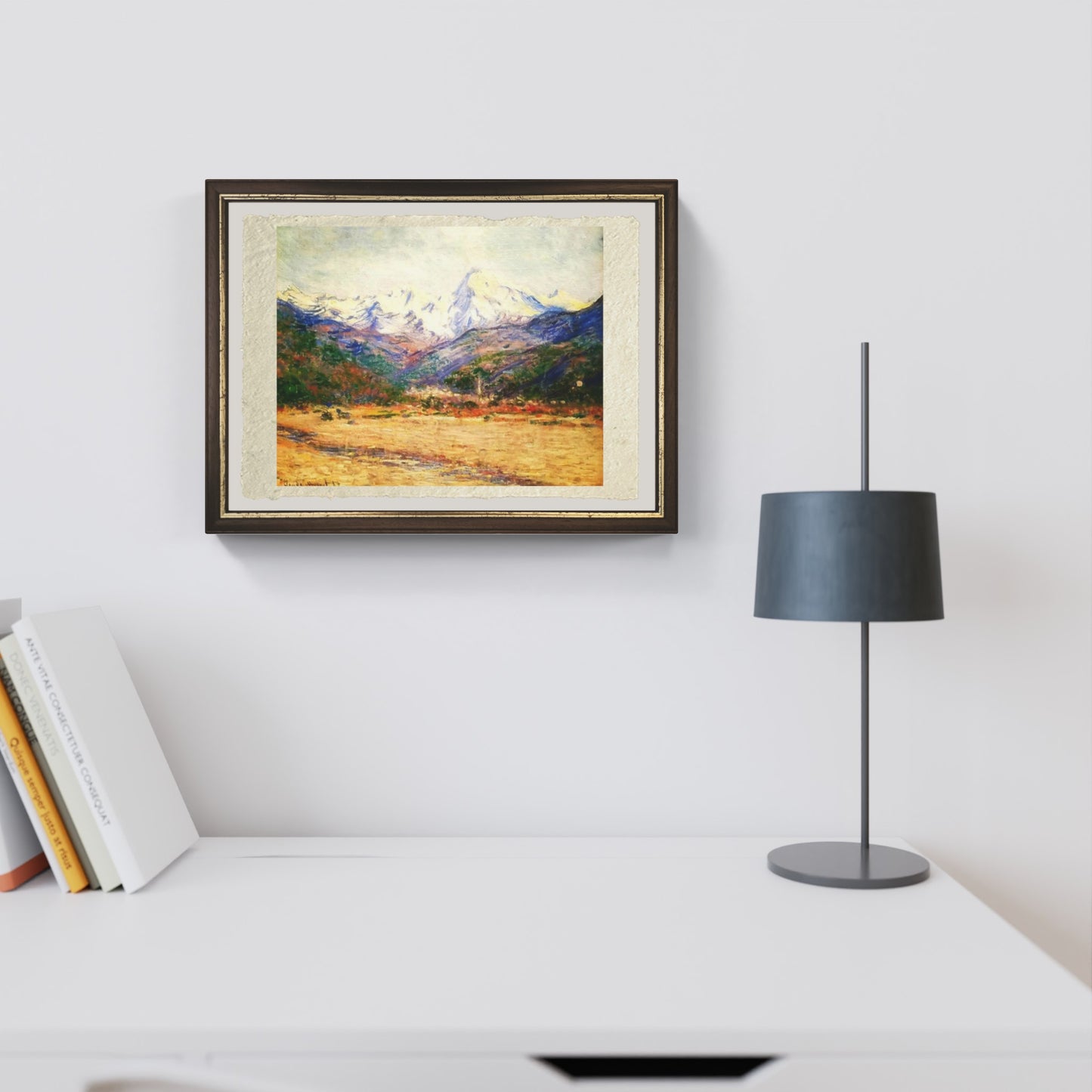 La valle della Nervia di Claude Monet su pregiata carta Amalfi