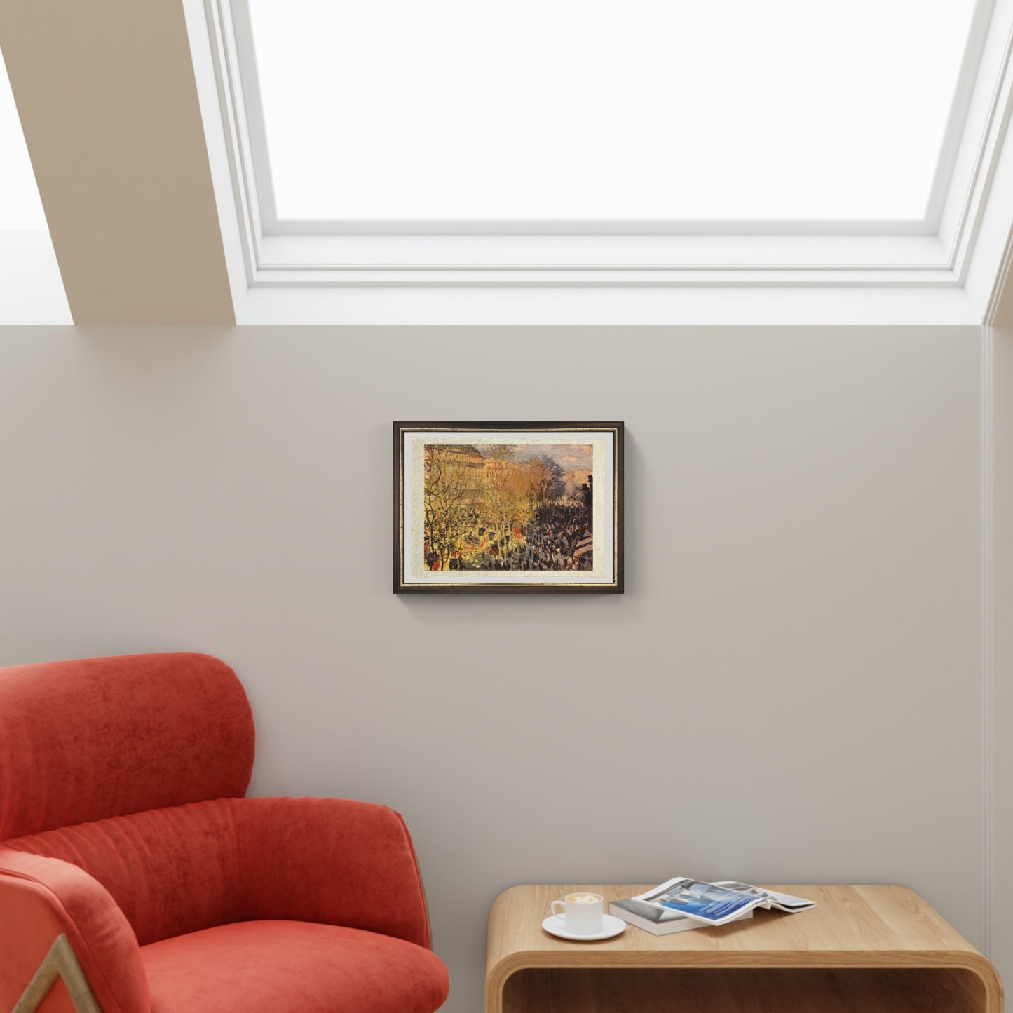 Boulevard des Capucines di Claude Monet su pregiata carta Amalfi