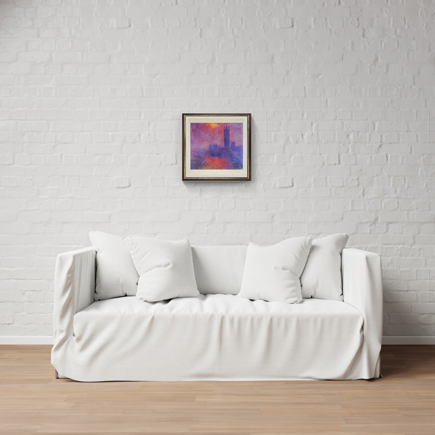 The Houses of Parliament in London, painting by Claude Monet