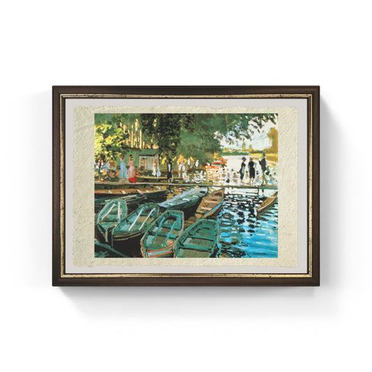 La Grenouillère di Claude Monet su pregiata carta Amalfi