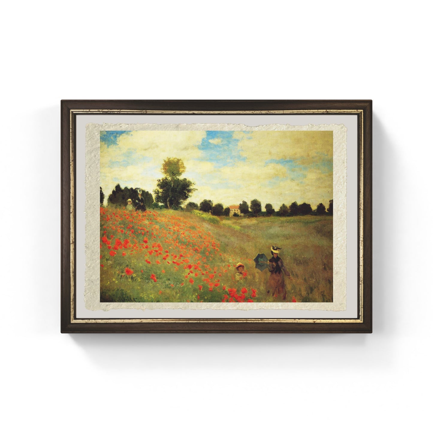 I papaveri di Claude Monet su pregiata carta Amalfi