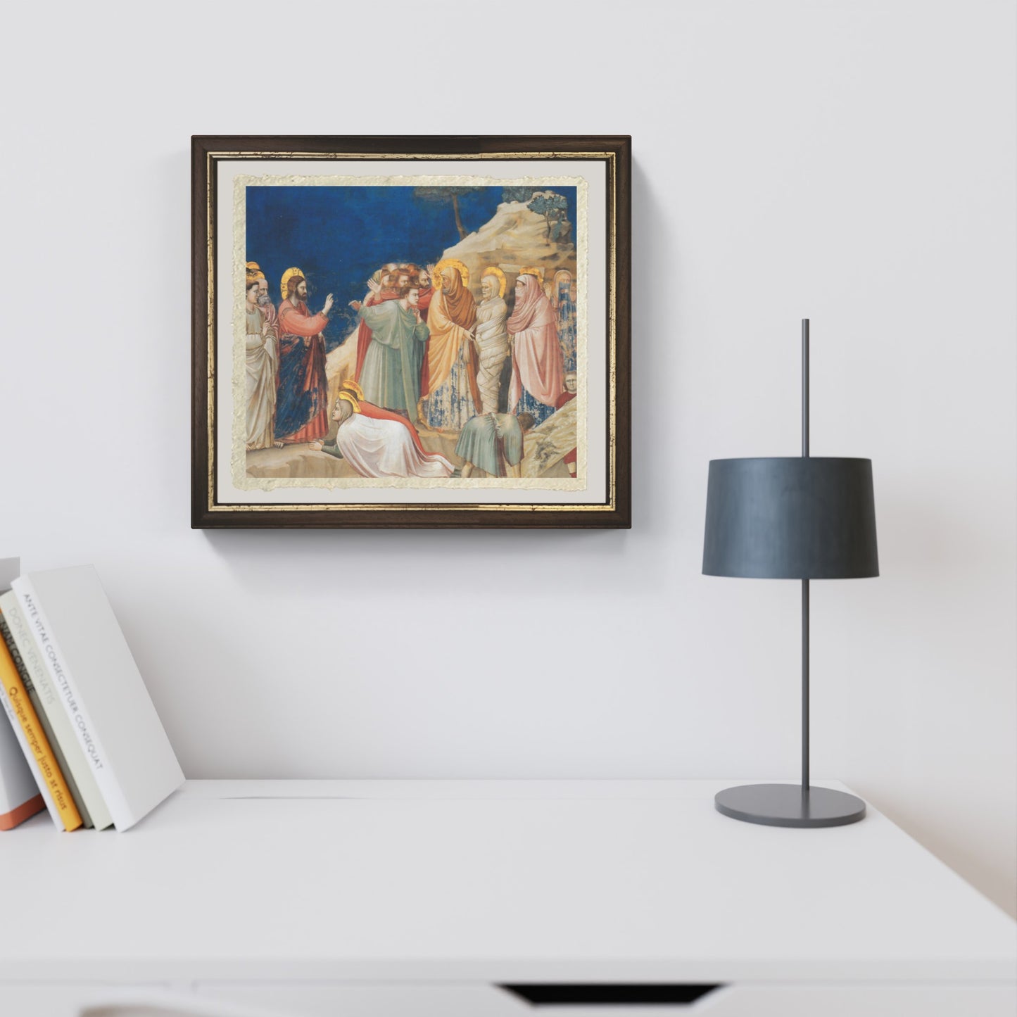 Raising of Lazarus by Giotto on fine Amalfi paper