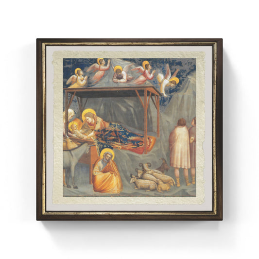Natività di Gesù di Giotto su pregiata carta Amalfi
