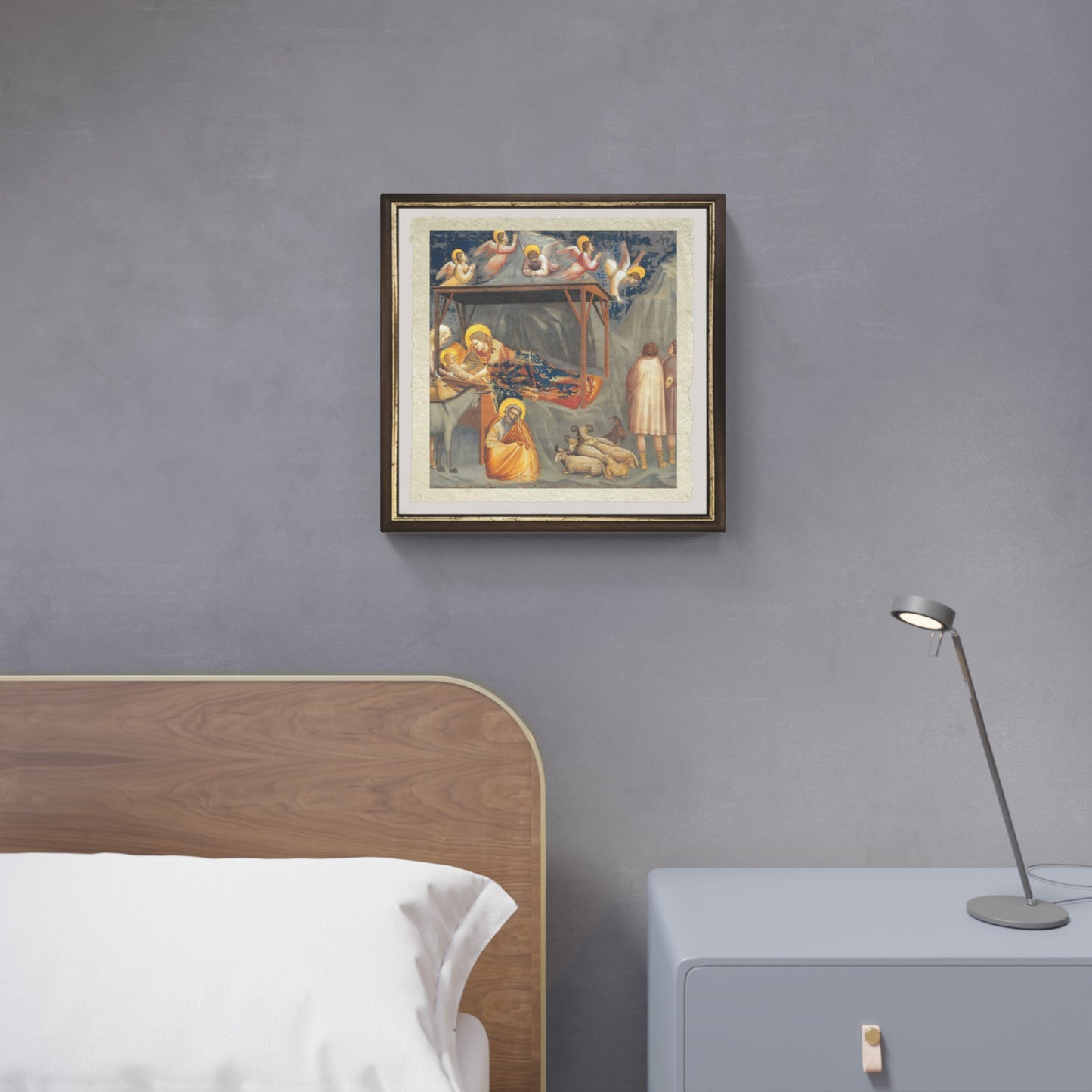 Nativity of Jesus by Giotto on refined Amalfi paper