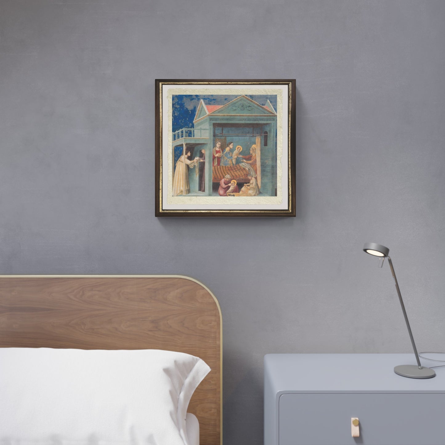 Nativity of Mary by Giotto on fine Amalfi paper