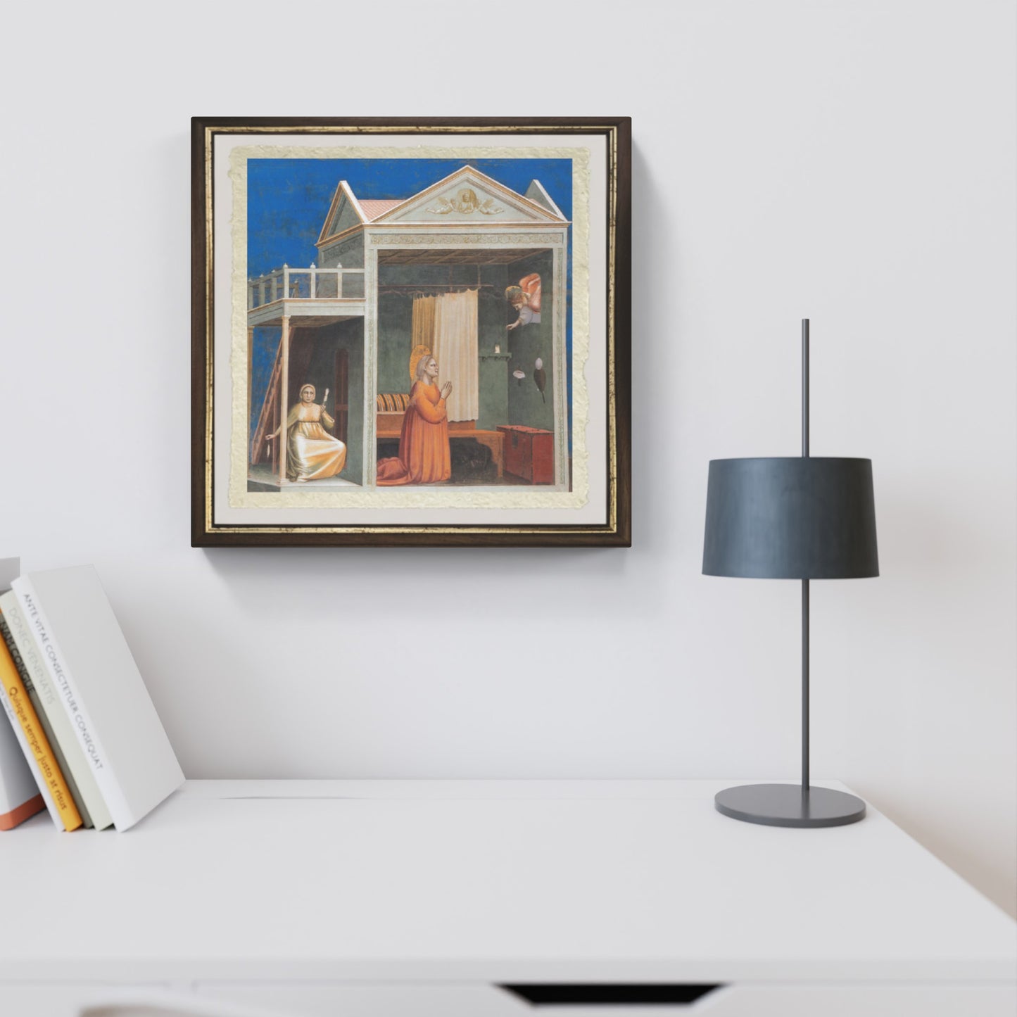 Announcement to St Anne by Giotto on refined Amalfi paper