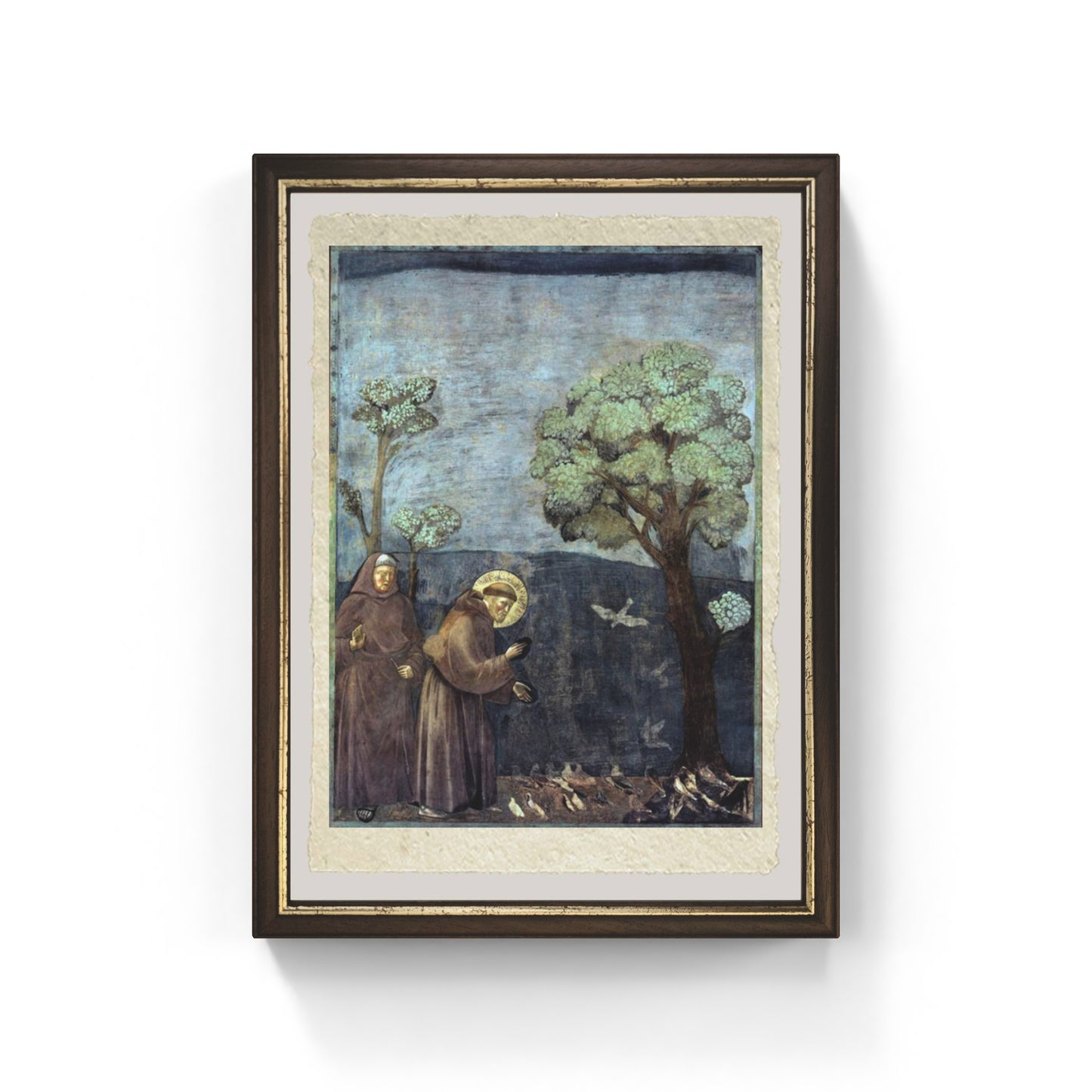 Sermon to the Birds by Giotto on fine Amalfi paper