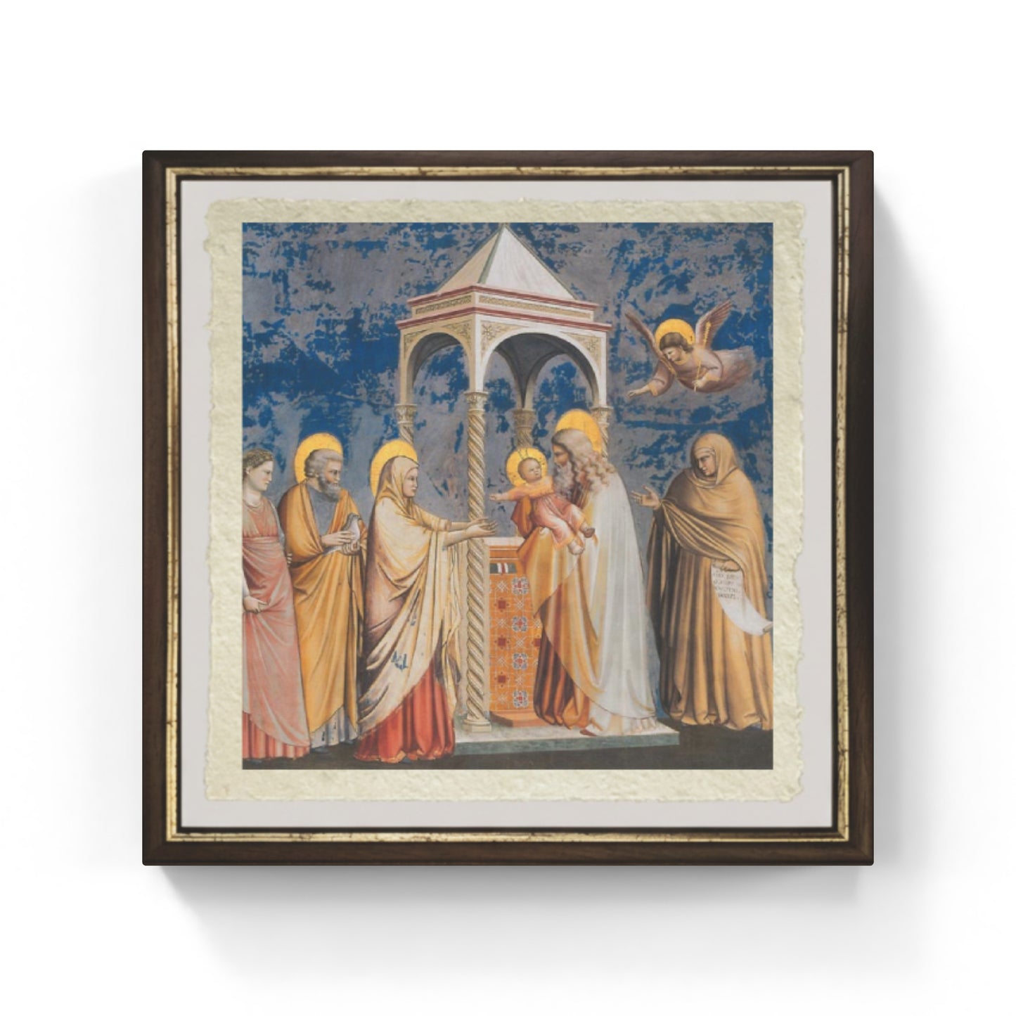 Presentation of Jesus at the Temple by Giotto on refined Amalfi paper