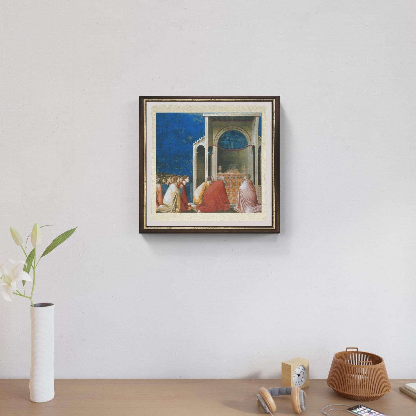 Prayer for the flowering of the rods by Giotto on refined Amalfi paper