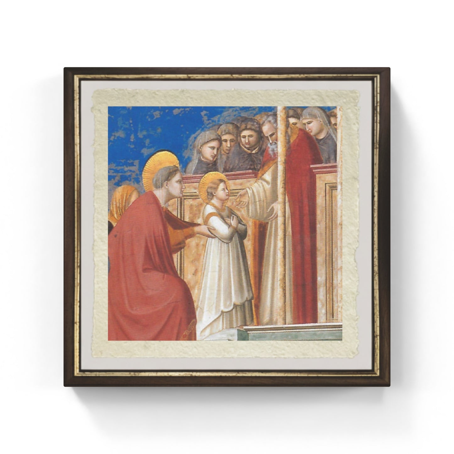 Presentation of the Virgin at the Temple by Giotto on refined Amalfi paper