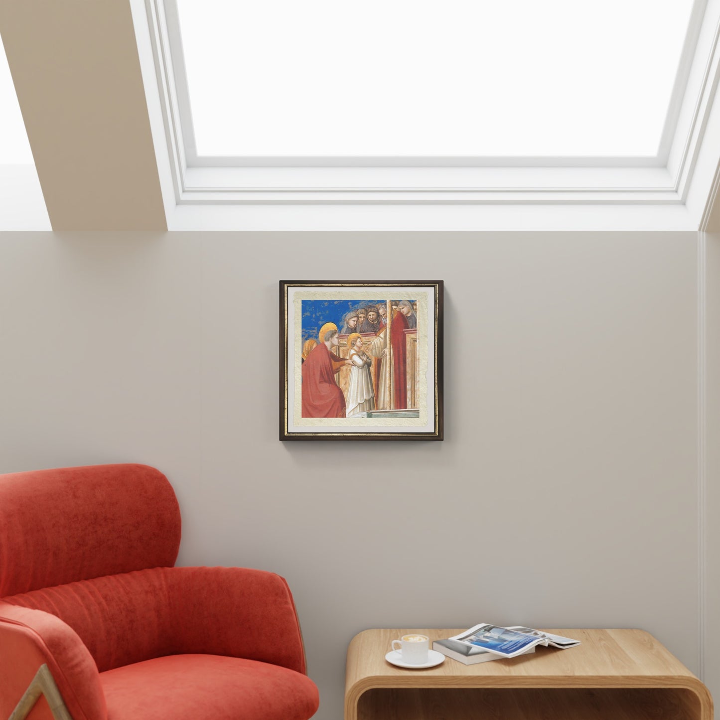 Presentation of the Virgin at the Temple by Giotto on refined Amalfi paper