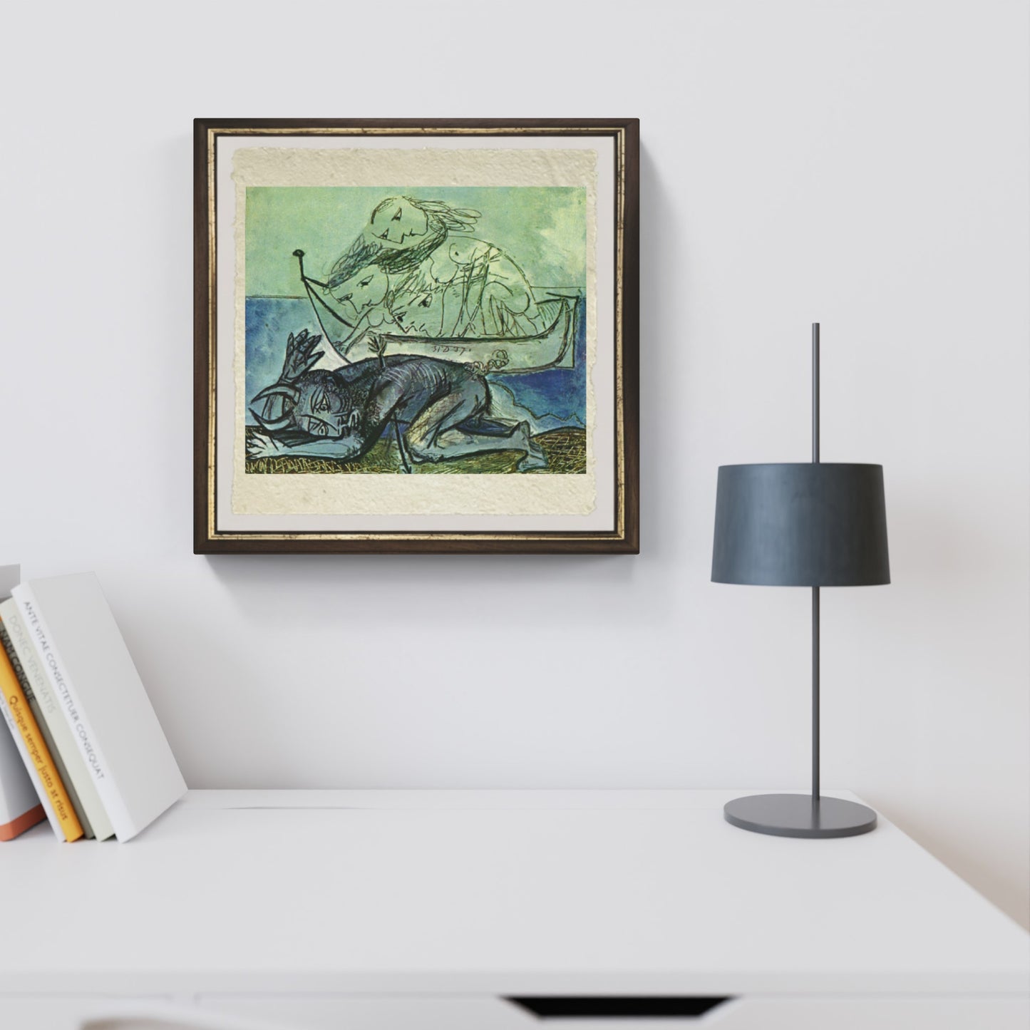 Il Minotauro ferito di Pablo Picasso su pregiata carta Amalfi