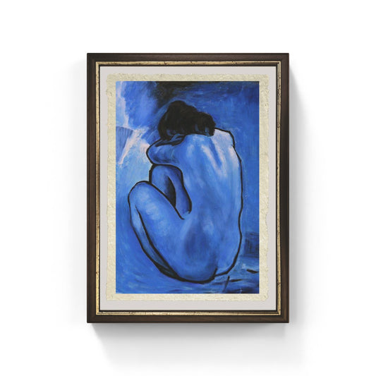 Nudo blu di Pablo Picasso su pregiata carta Amalfi