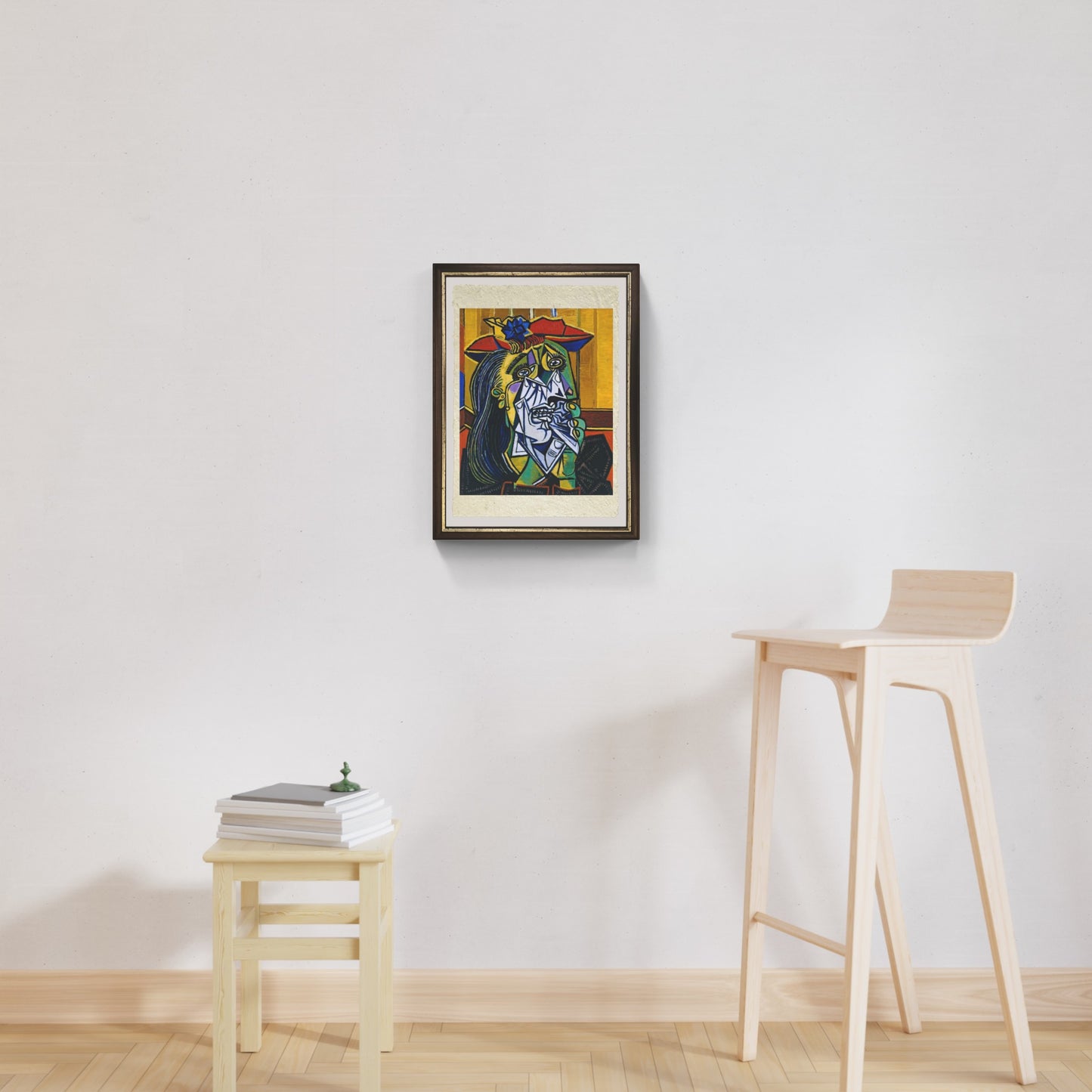 Donna che piange di Pablo Picasso su pregiata carta Amalfi