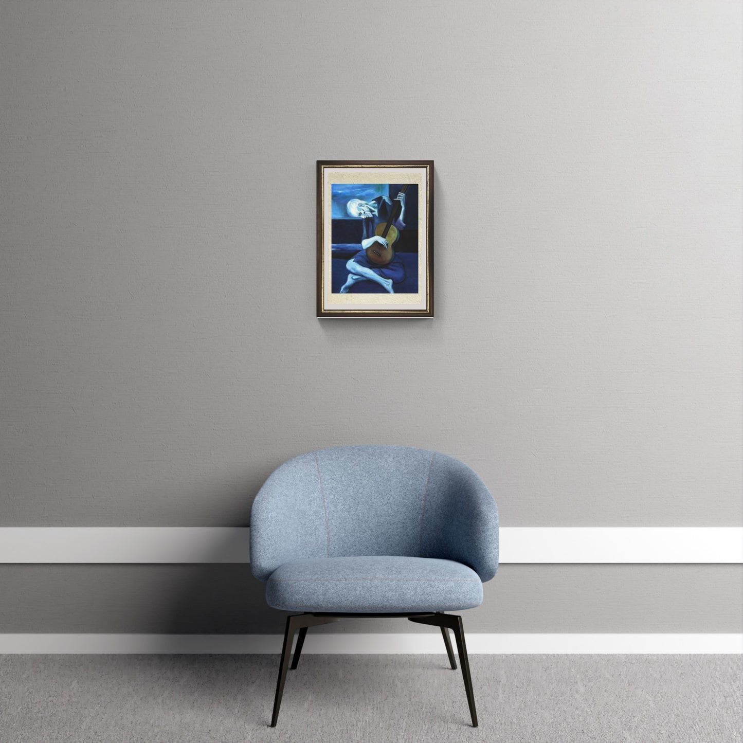 Il vecchio chitarrista di Pablo Picasso su pregiata carta Amalfi