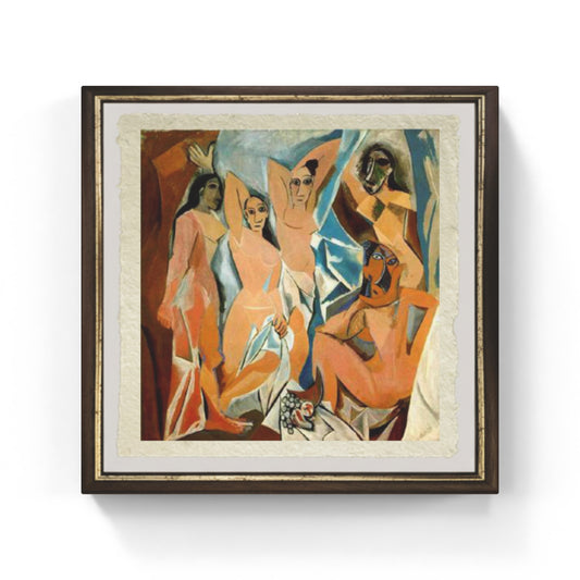Les Demoiselles d’Avignon di Pablo Picasso su pregiata carta Amalfi