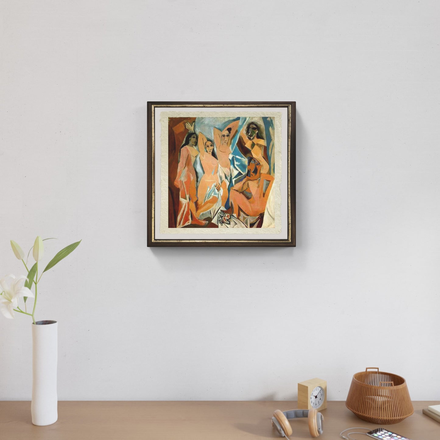 Les Demoiselles d’Avignon di Pablo Picasso su pregiata carta Amalfi