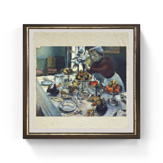 La tavola imbandita di Henri Matisse su pregiata carta Amalfi