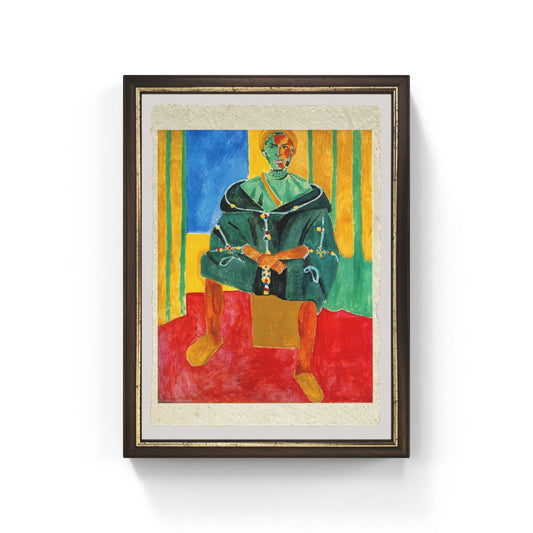 Rifain seduto di Henri Matisse su pregiata carta Amalfi