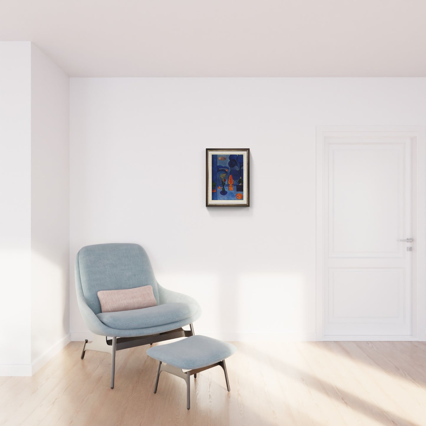 La finestra blu di Henri Matisse su pregiata carta Amalfi