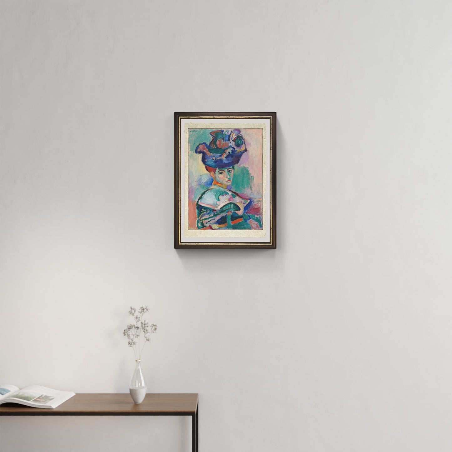 Donna con cappello di Henri Matisse su pregiata carta Amalfi