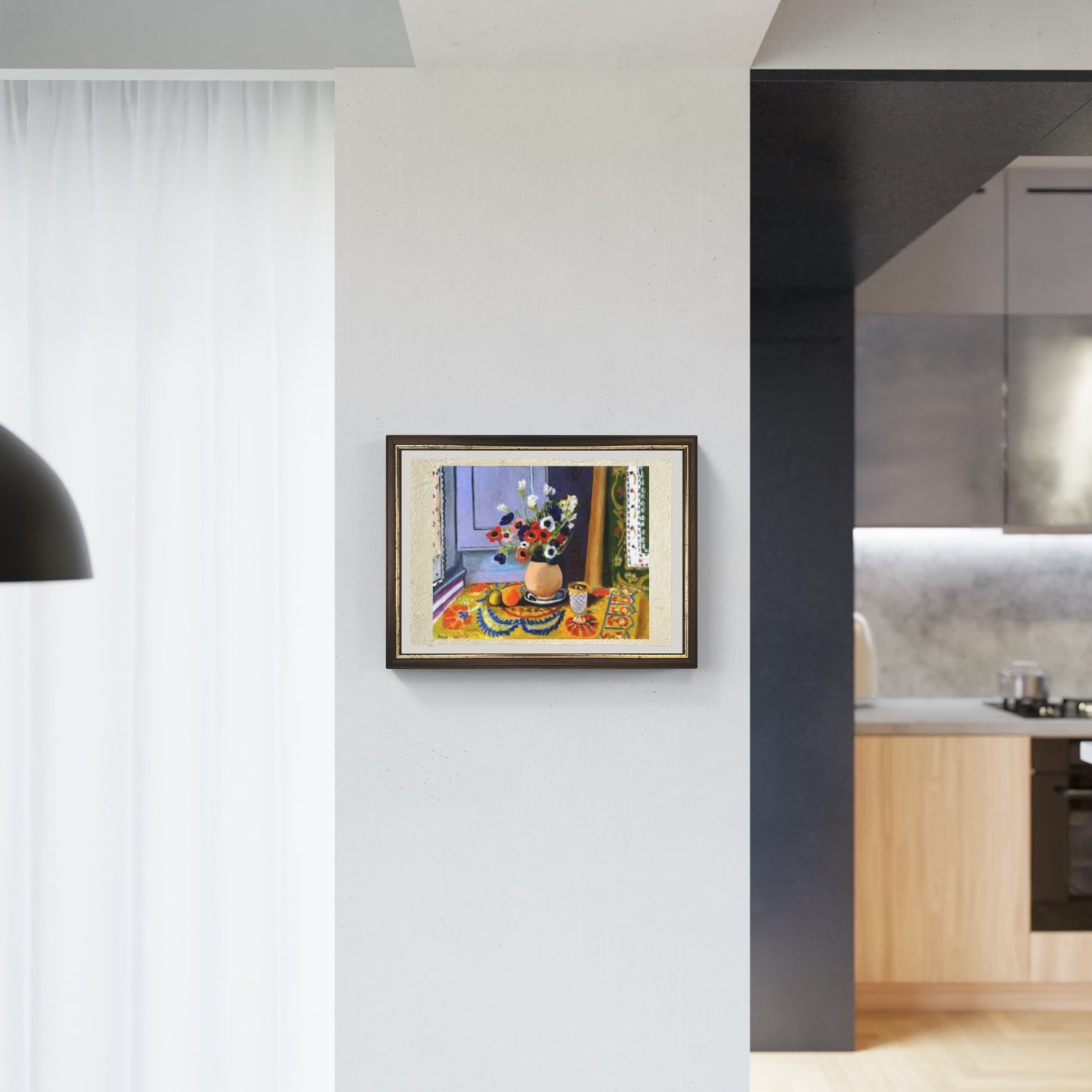 Anemoni in un vaso di terracotta di Henri Matisse su pregiata carta Amalfi