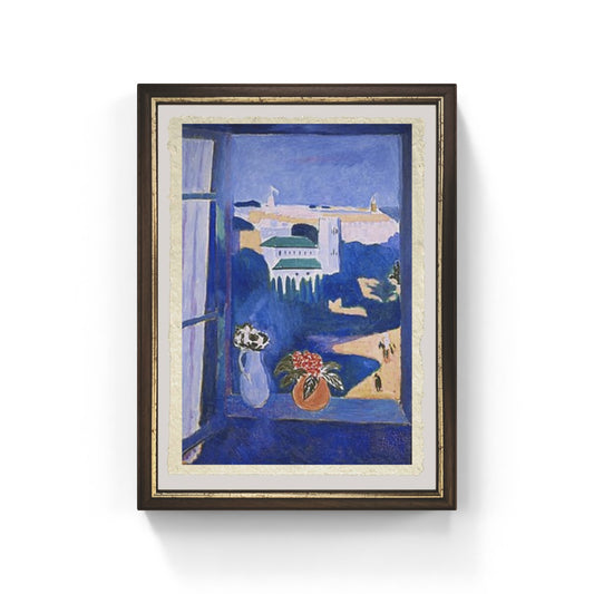 Finestra a Tangeri di Henri Matisse su pregiata carta Amalfi