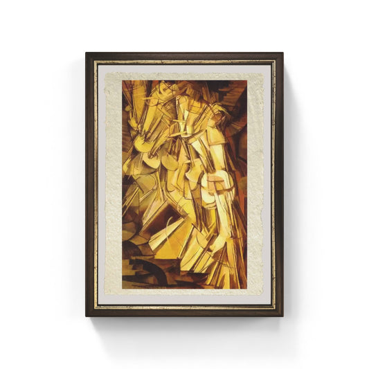 Nudo che scende le scale n.2 di Marcel Duchamp su pregiata carta Amalfi