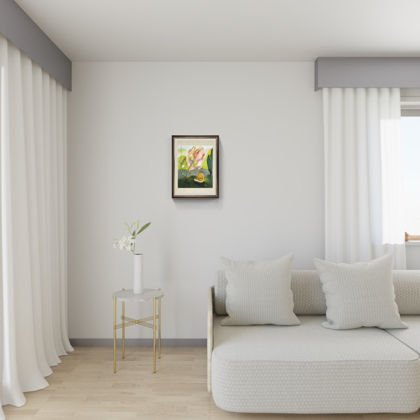 Corrente d'aria sul melo del Giappone di Marcel Duchamp su pregiata carta Amalfi