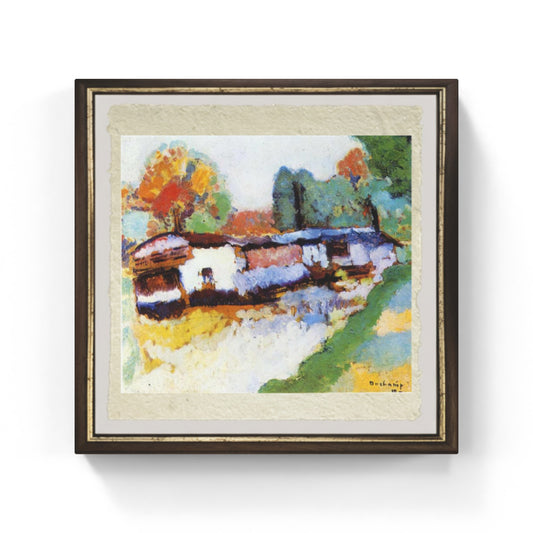 Laudry barge di Marcel Duchamp su pregiata carta Amalfi