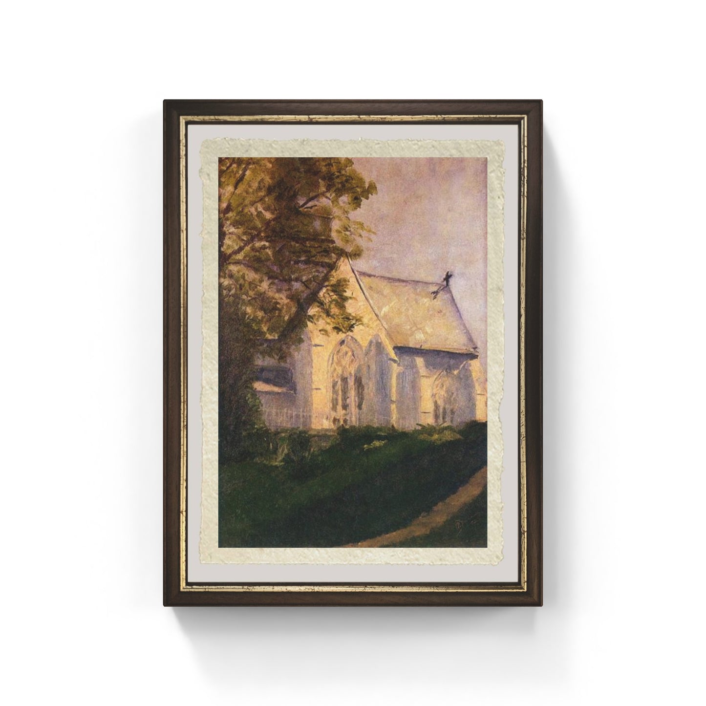 Chiesa a Blainville di Marcel Duchamp su pregiata carta Amalfi