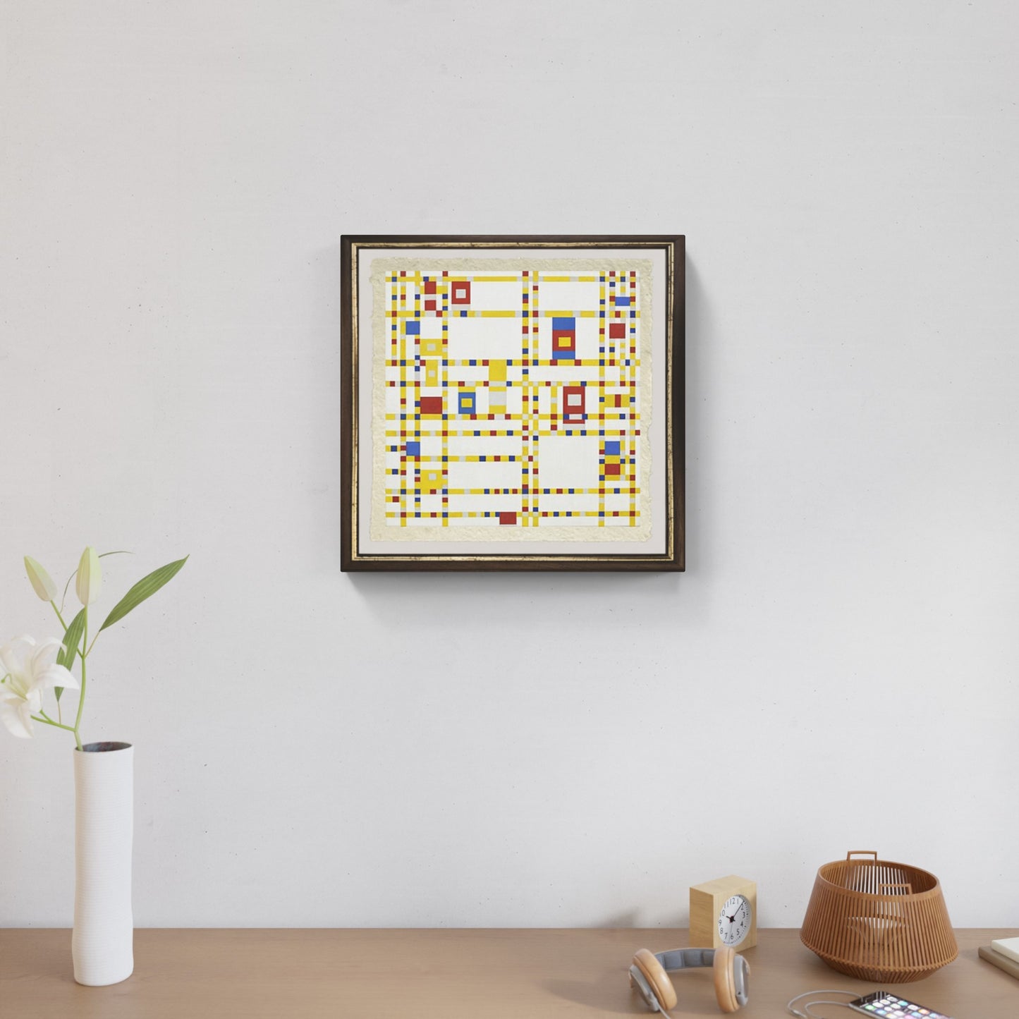 Broadway Boogie Woogie di Piet Mondrian su pregiata carta Amalfi
