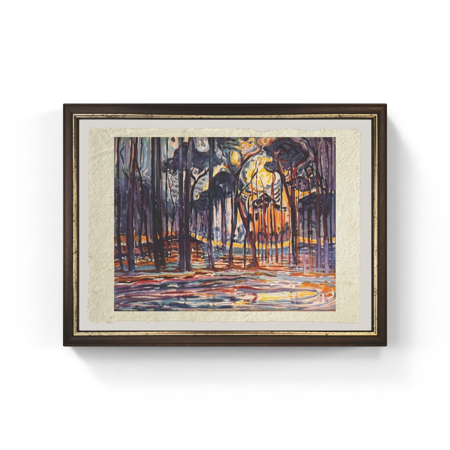 Woods near Oele di Piet Mondrian su pregiata carta Amalfi