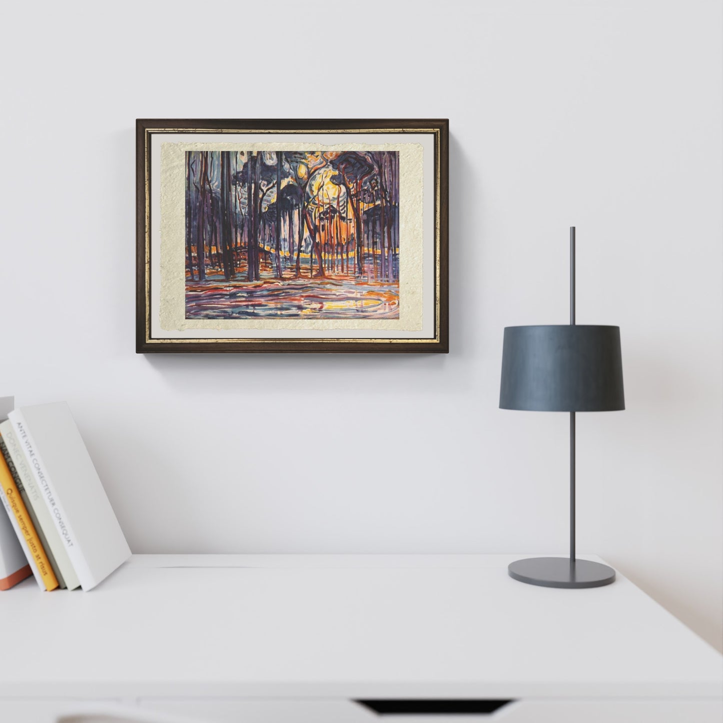 Woods near Oele di Piet Mondrian su pregiata carta Amalfi