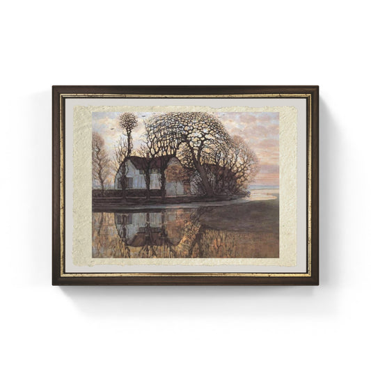 Farm near Duivendrecht di Piet Mondrian su pregiata carta Amalfi