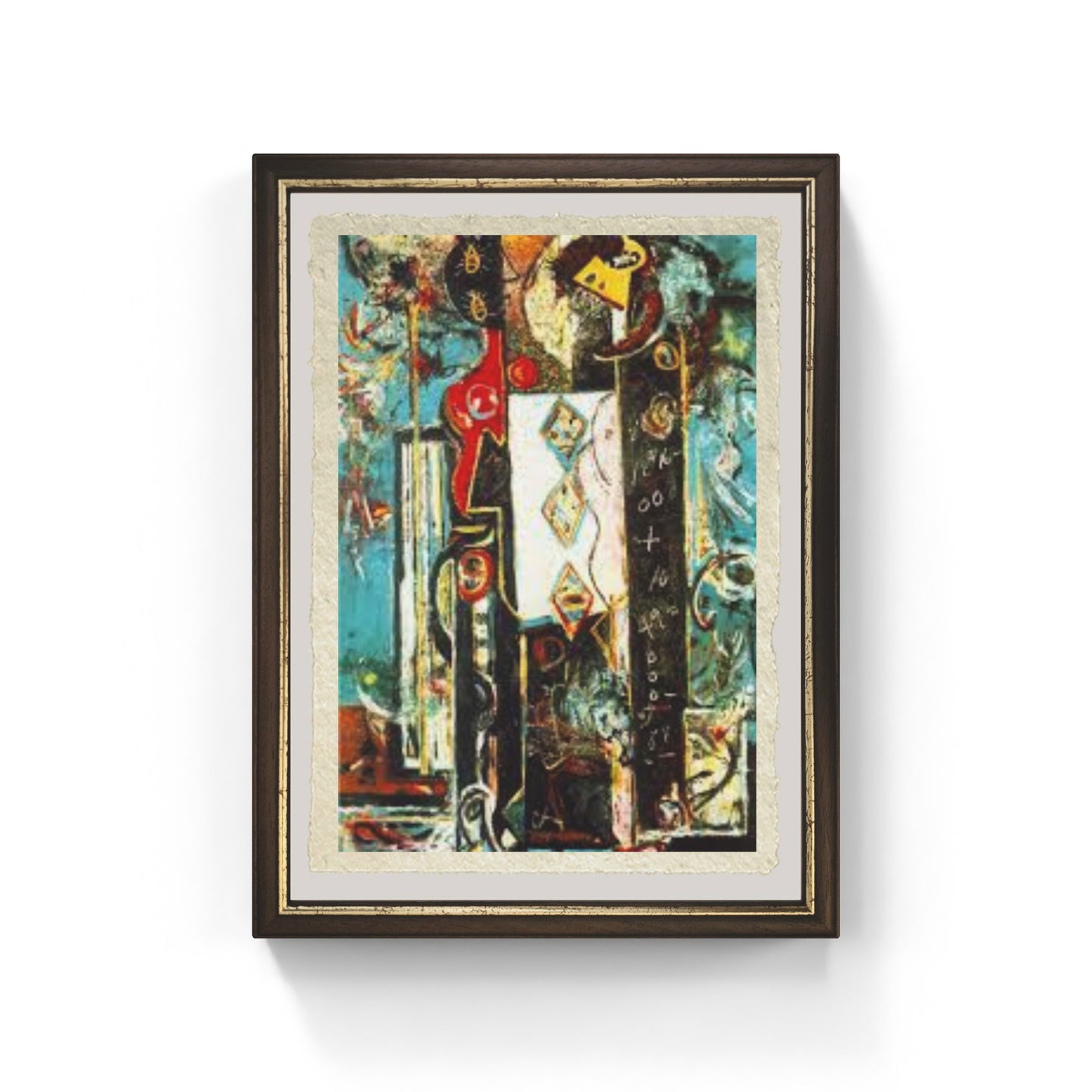 Maschio e femmina di Jackson Pollock su pregiata carta Amalfi