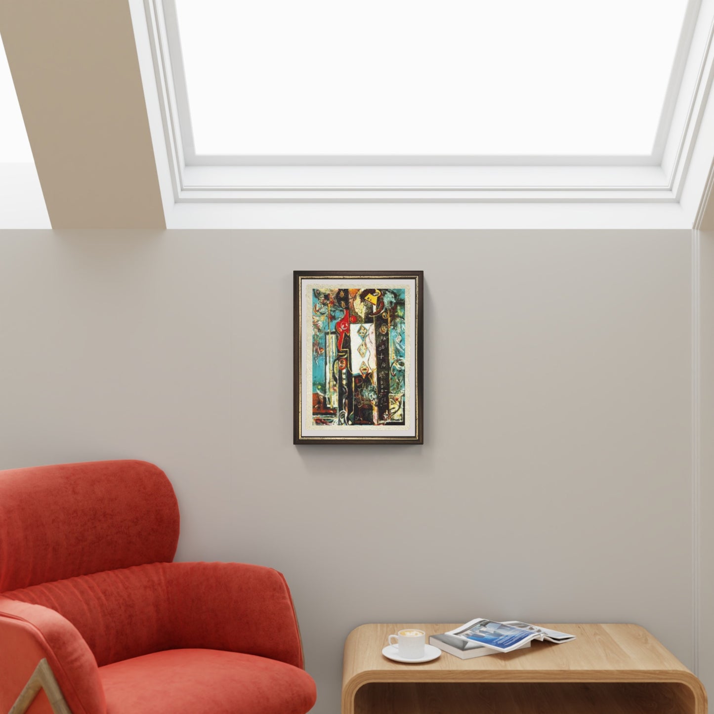 Maschio e femmina di Jackson Pollock su pregiata carta Amalfi