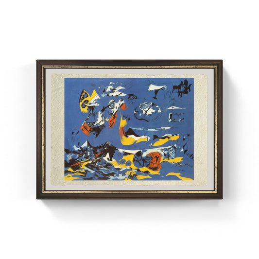 Blue (Moby Dick) di Jackson Pollock su pregiata carta Amalfi