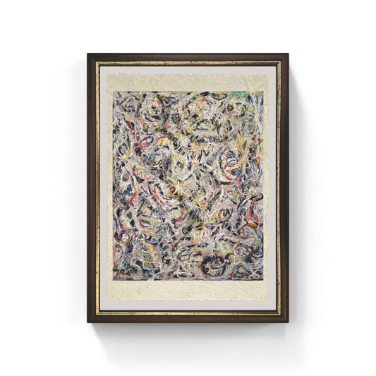 Occhi nel caldo di Jackson Pollock su pregiata carta Amalfi