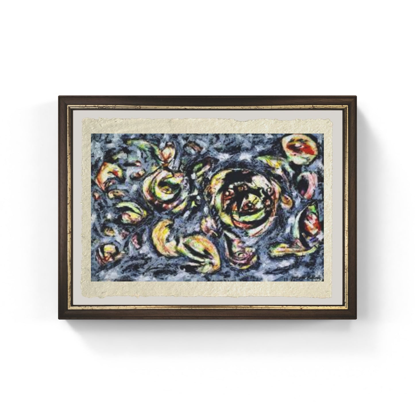 Ocean Greyness di Jackson Pollock su pregiata carta Amalfi