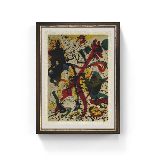 Senza titolo 1944 di Jackson Pollock su pregiata carta Amalfi