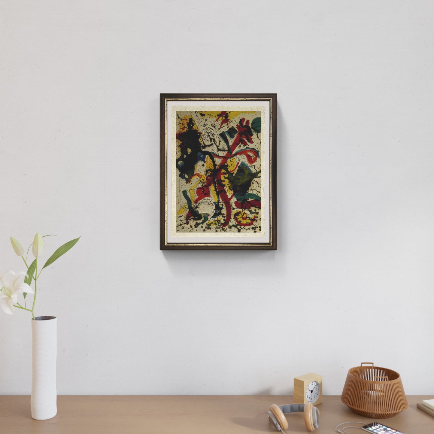 Senza titolo 1944 di Jackson Pollock su pregiata carta Amalfi