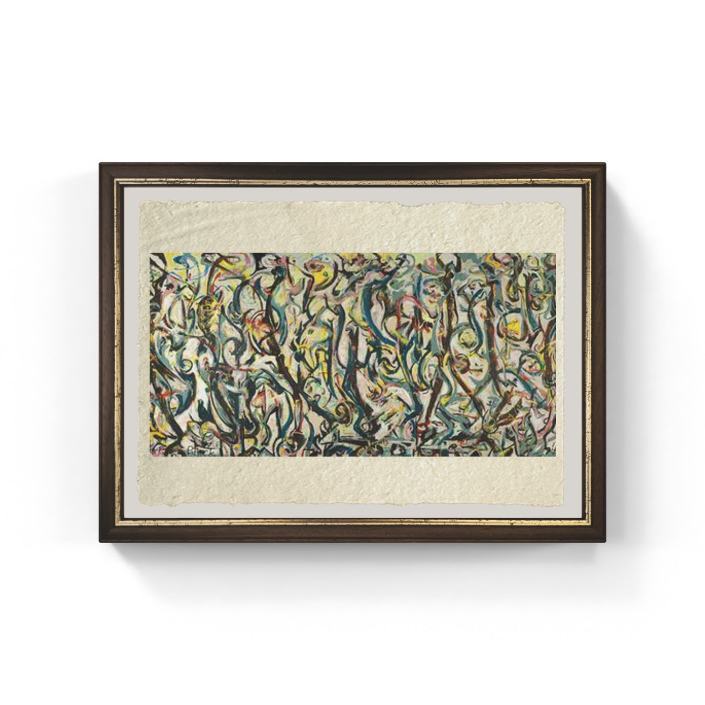 Mural di Jackson Pollock su pregiata carta Amalfi