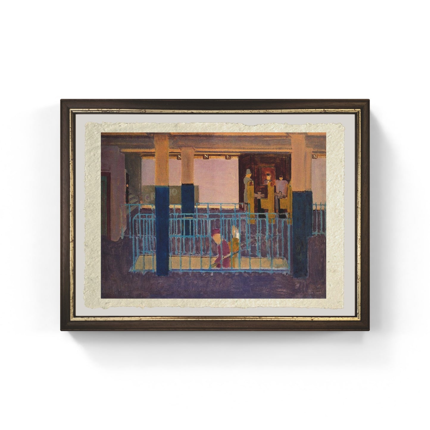 Ingresso alla metropolitana di Mark Rothko su pregiata carta Amalfi